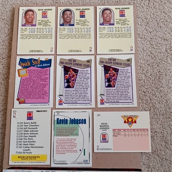 Lot of 40 Kevin Johnson Phoenix Suns basketball cards - Picture 6 of 16